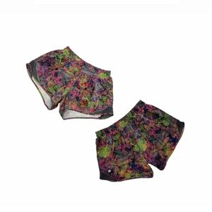 Lululemon Pace High-Rise Short -Vibrant Floral Multi  Pink Green Purple - Size 6